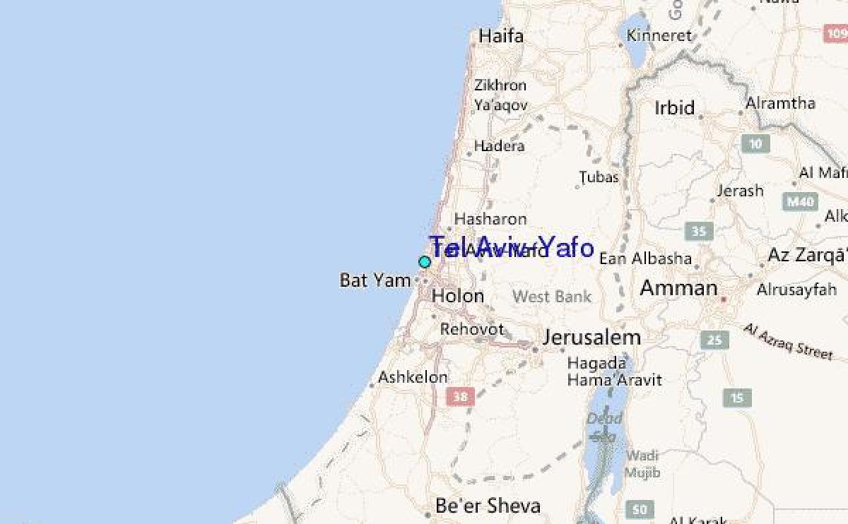 zemljevid Tel Avivu yafo 