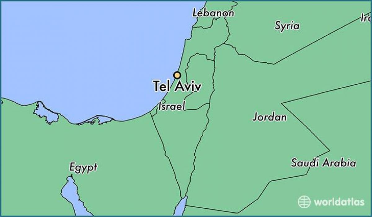 zemljevid Tel Avivu svetu
