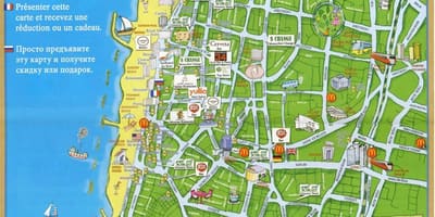 Tel Aviv znamenitosti na zemljevidu